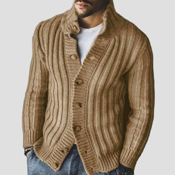 Zachary | Single-Breasted Knit Cardigan