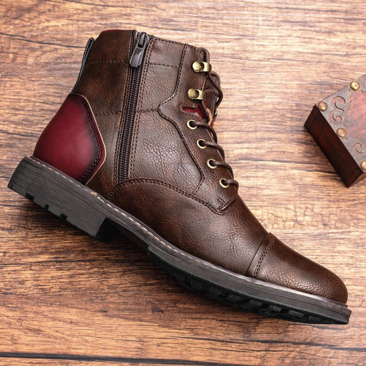 Connor | Men’s Patchwork Ankle Boots
