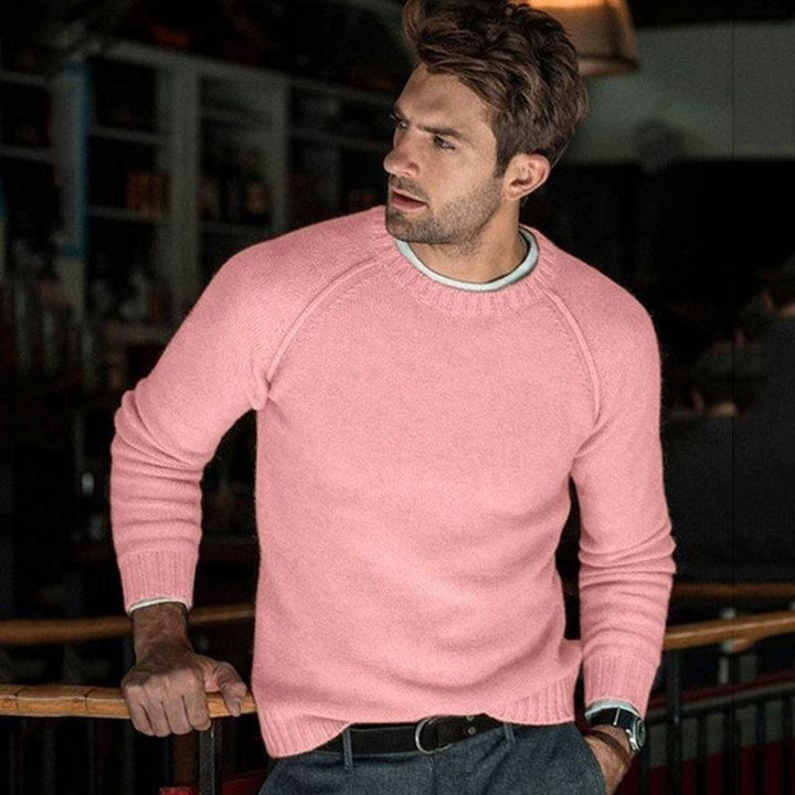 Liam | Men’s Solid Color Crewneck Sweater