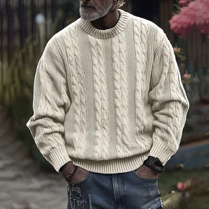 Landon | Men’s Ribbed Knit Crewneck Sweater