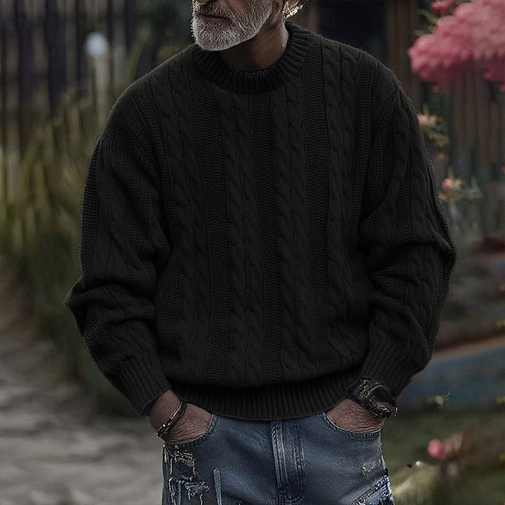 Landon | Men’s Ribbed Knit Crewneck Sweater