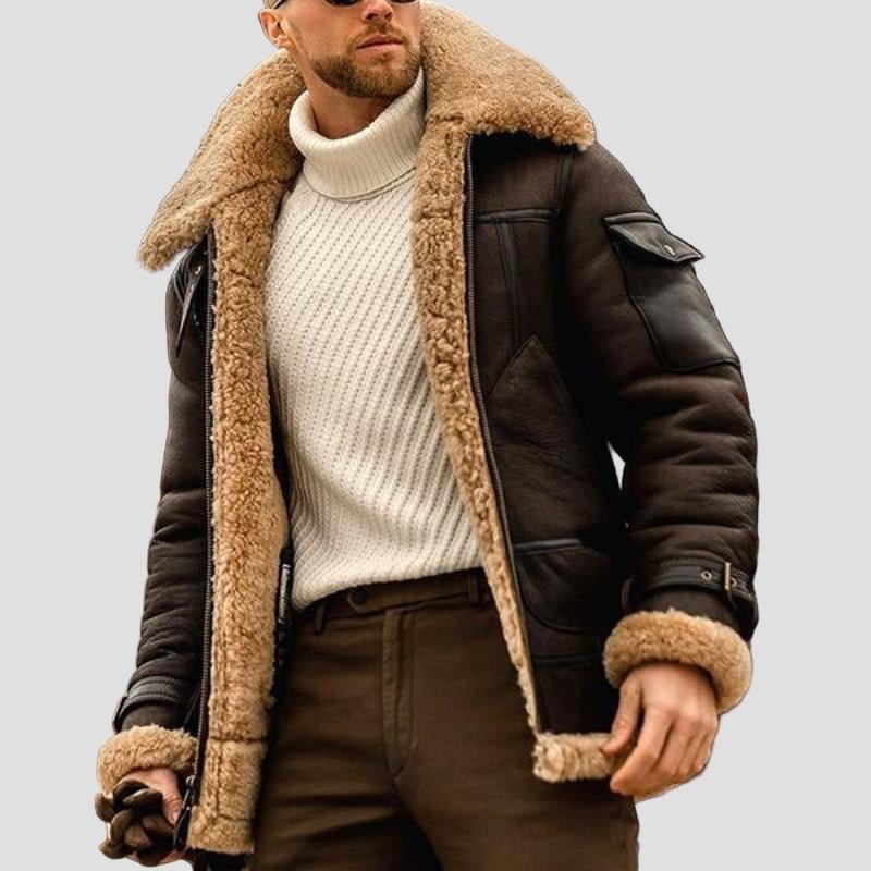 Liam | Vintage Winter Warm Lapel Thick Coat