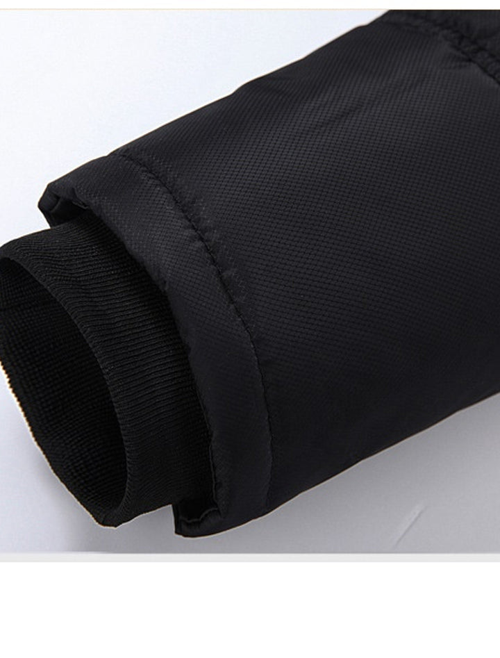 Caleb | Classic Black Padded Parka Jacket