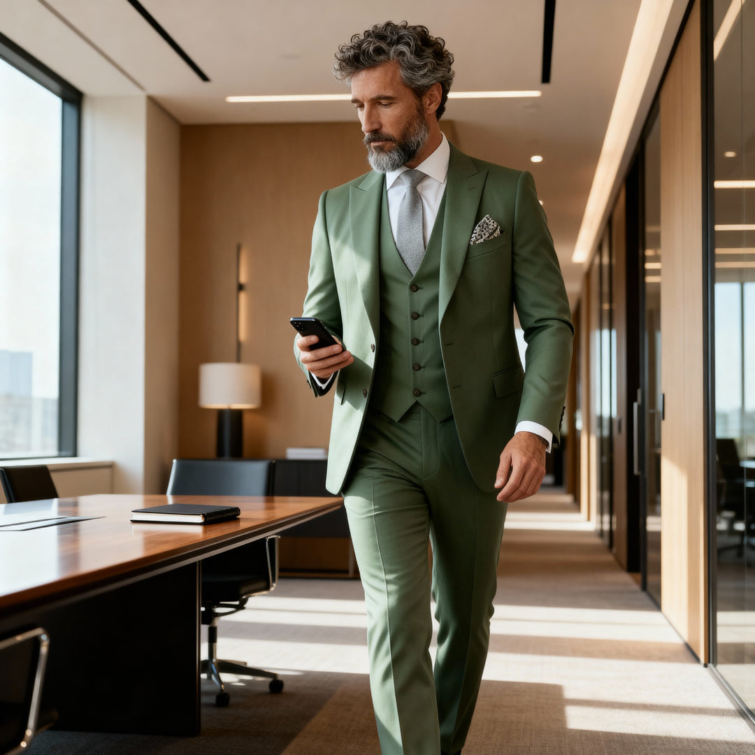 Liam | Sage Green Slim Fit Suit