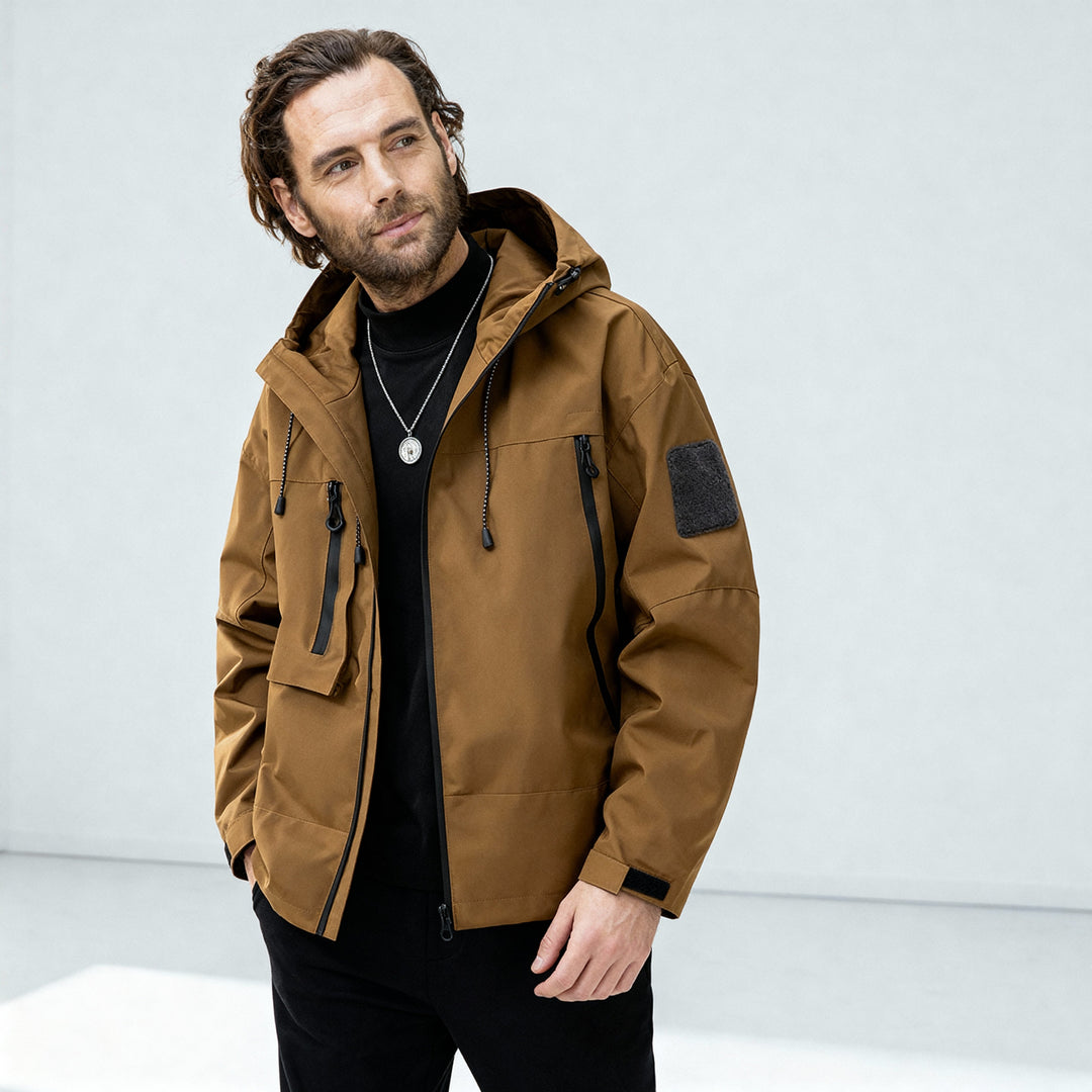 Aiden | Waterproof Hooded Structured Winter Jacket