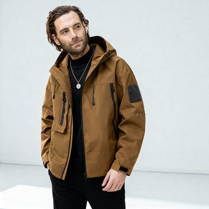 Aiden | Waterproof Hooded Structured Winter Jacket