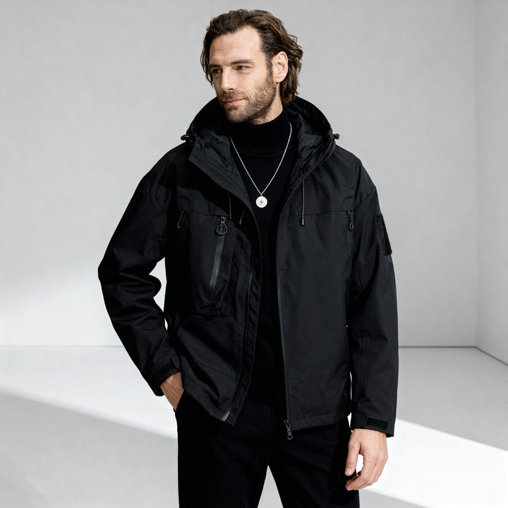 Aiden | Waterproof Hooded Structured Winter Jacket