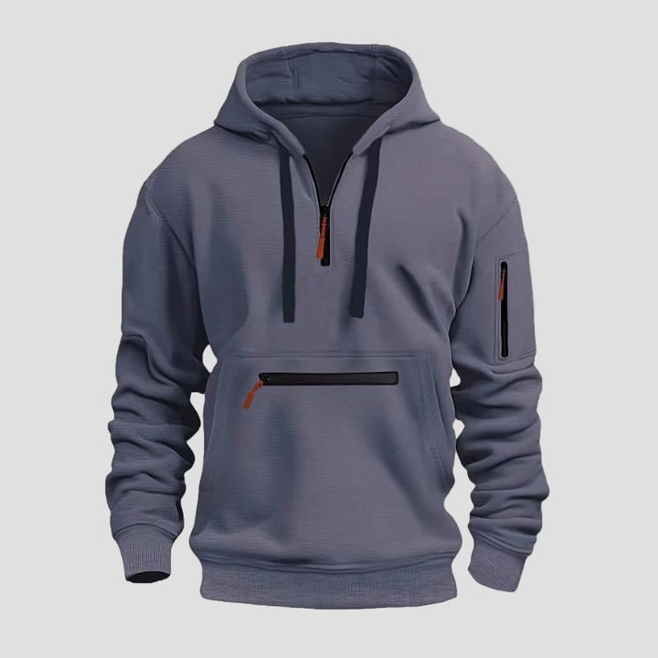 Emmett | Casual Multi-Pocket Loose Sports Hoodie