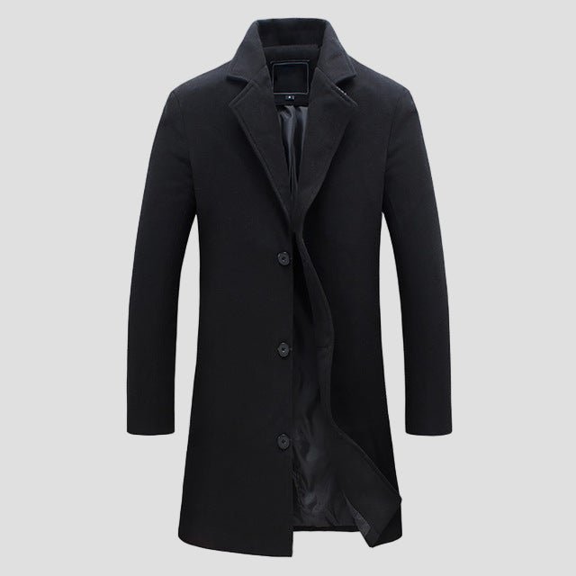 Edward | Men's Notch Lapel Single-Breasted Coat