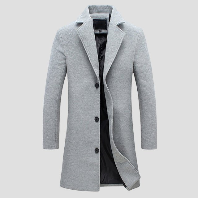 Edward | Men's Notch Lapel Single-Breasted Coat