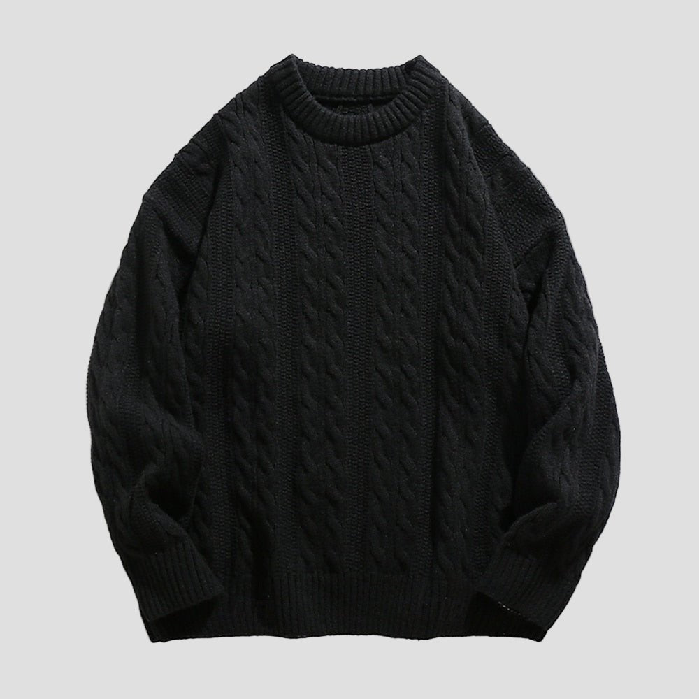Landon | Men’s Ribbed Knit Crewneck Sweater