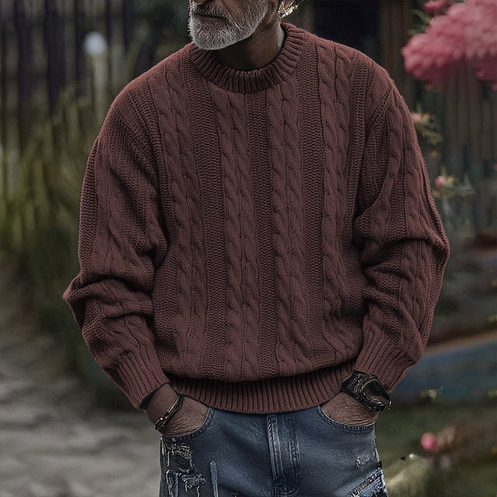 Landon | Men’s Ribbed Knit Crewneck Sweater