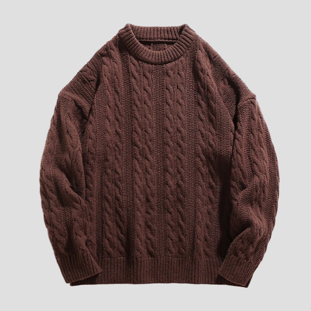 Landon | Men’s Ribbed Knit Crewneck Sweater