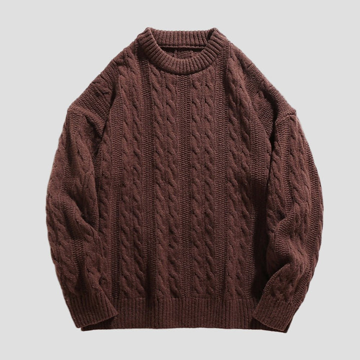 Landon | Men’s Ribbed Knit Crewneck Sweater